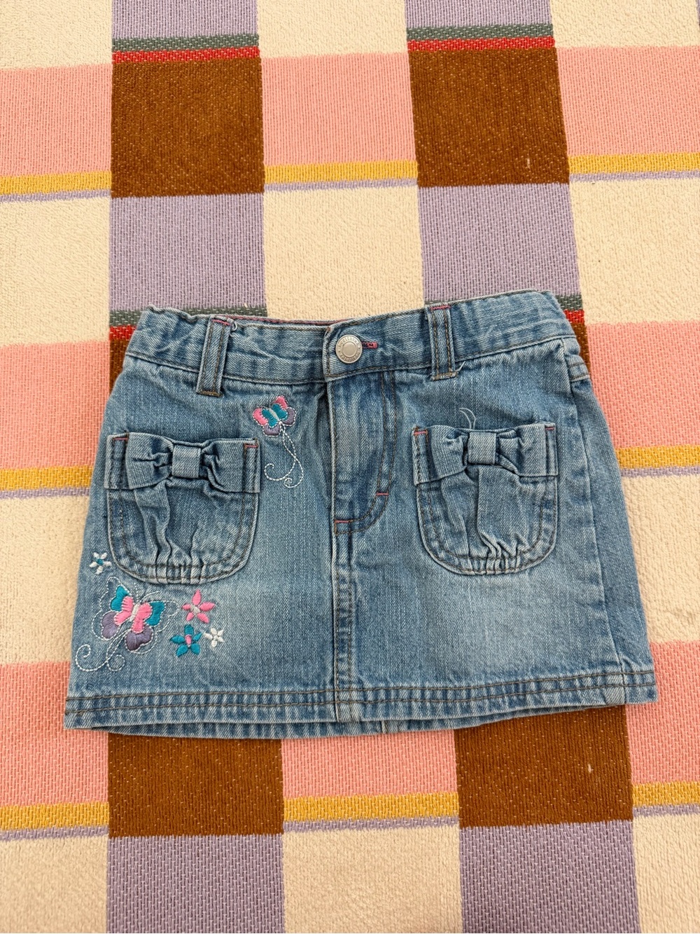 Y2K denim mini skirt 3T